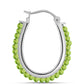 Pendientes de Plata con Peridoto de Changbai