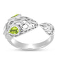 Anillo de Plata con Peridoto de Changbai