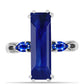Anillo de Plata con Zafiro Azul Australiano