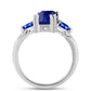 Anillo de Plata con Zafiro Azul Australiano