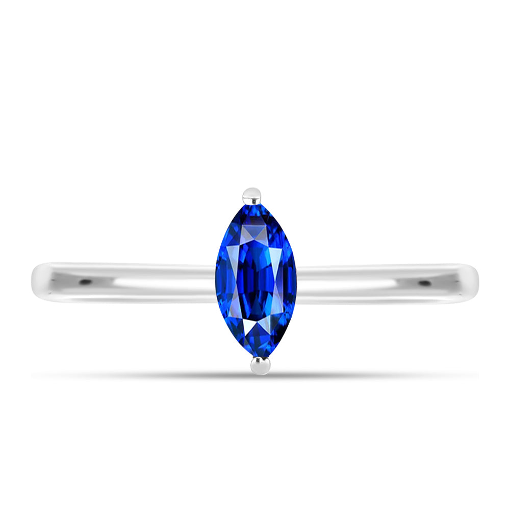 Anillo de Plata con Zafiro Azul Australiano 1 