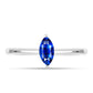 Anillo de Plata con Zafiro Azul Australiano