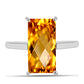 Anillo de Plata con Citrino de los Montes Urales