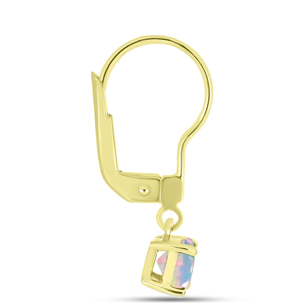 Conjunto de Plata Bañada en Oro con Ópalo Verde Etíope de Lega Dembi y Ópalo negro medianoche Lega Dembi de Ëtiopía ( Pendientes ) 3 