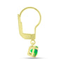 Conjunto de Plata Bañada en Oro con Ópalo Verde Etíope de Lega Dembi y Ópalo negro medianoche Lega Dembi de Ëtiopía ( Pendientes )