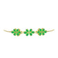 Pulsera de Plata Bañada en Oro con Ópalo Verde Etíope de Lega Dembi