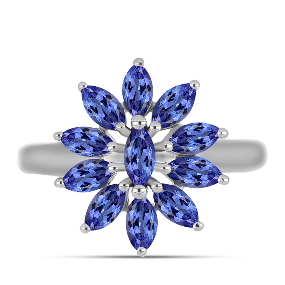 Anillo de Plata con Tanzanita AAA 1 