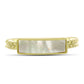 Anillo de Plata Bañada en Oro con Madreperla