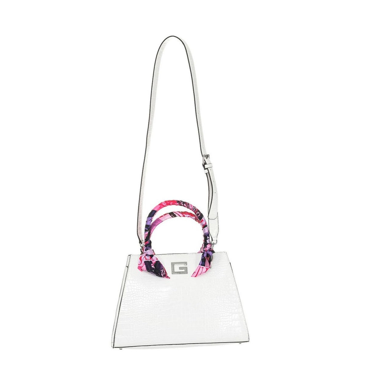 Bolso original de Guess, cuero ecológico, color: blanco 2 
