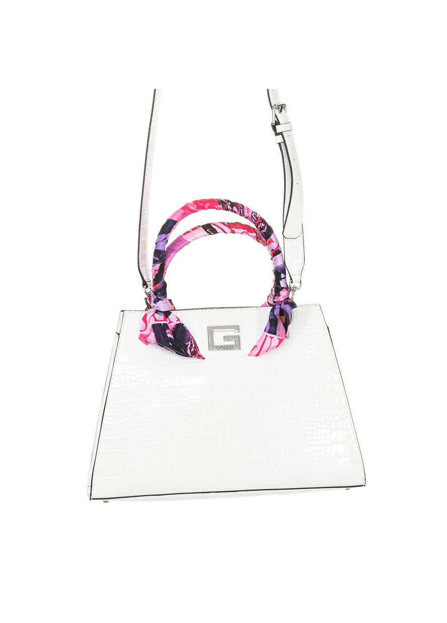 Bolso original de Guess, cuero ecológico, color: blanco 4 