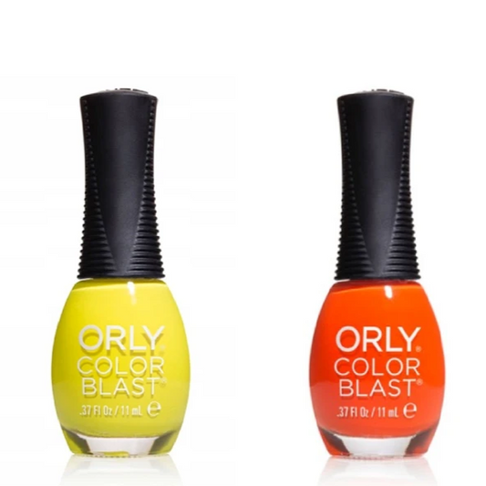 Esmalte de uñas Orly explosión de color, amarillo y rojo - 1+1  de REGALO - 2  x 11 ml
