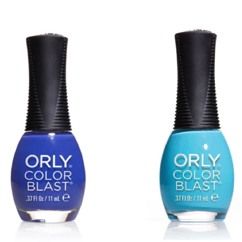 Esmalte de uñas Orly explosión de color, morado y cielo azul - 1+1 de REGALO - 2 x 11 ml