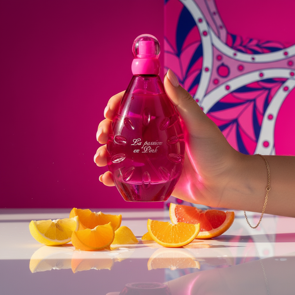 100 ml Eau de Parfum LA PASSION EN PINK Fragancia Floral Frutal para Mujer 8 