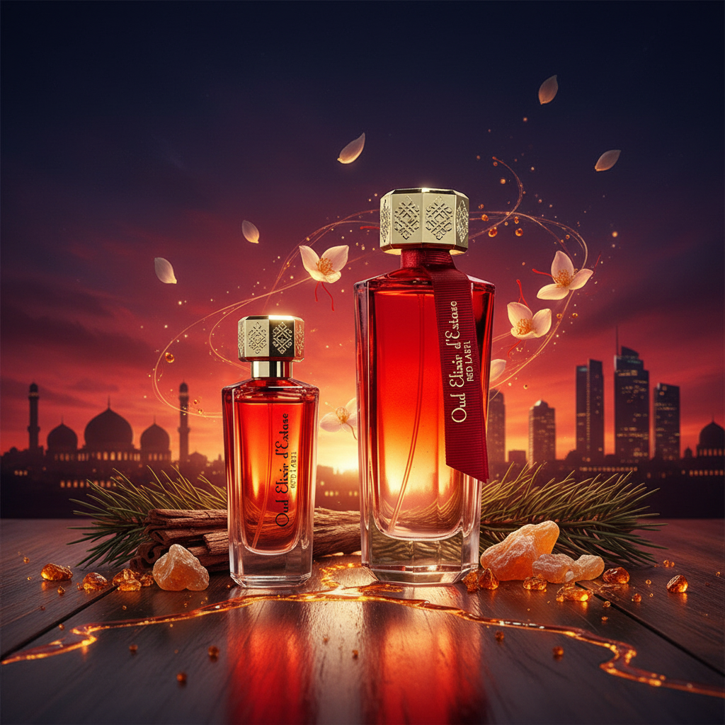 Linn Young EDP 100ml + 30ml "Oud Elixir Red" ámbar floral 11 
