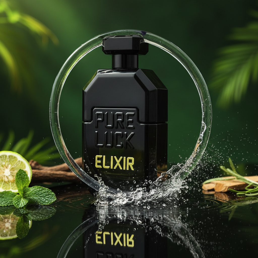 Linn Young EDT 100 ml "Pure Luck Elixir" – fragancia amaderada y aromática