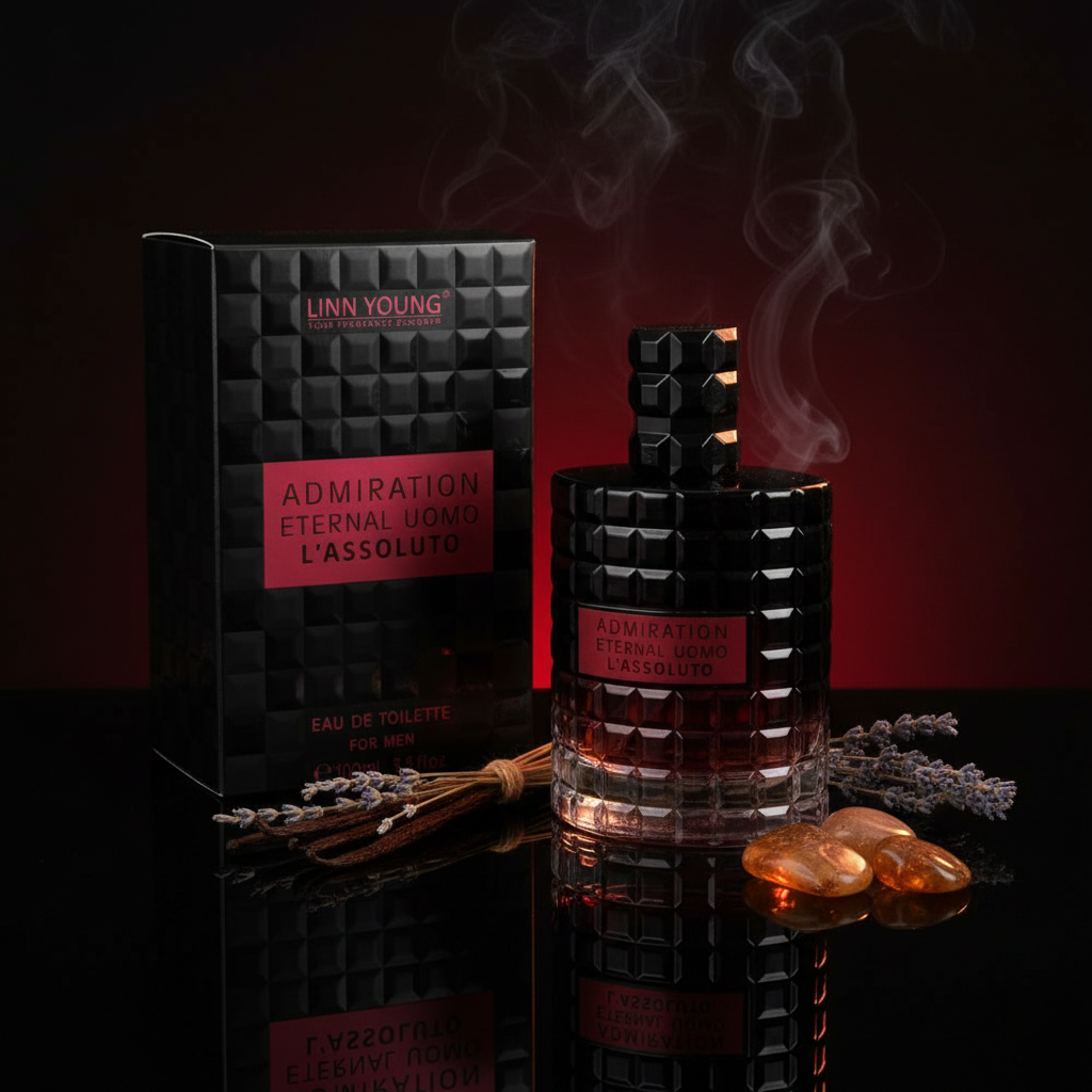 Linn Young EDT 100 ml "Admiration Eternal Uomo Intenso" – fragancia oriental y avainillada