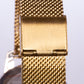 Reloj de moda para mujer con banda de acero, color dorado