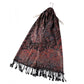 Bufanda-Chal 100% Pashmina CashmereReal, 70 cm x 180 cm, Azul Marino