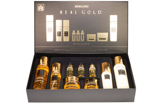 BERGAMO 24K REAL GOLD Set de cuidado de la piel antienvejecimiento