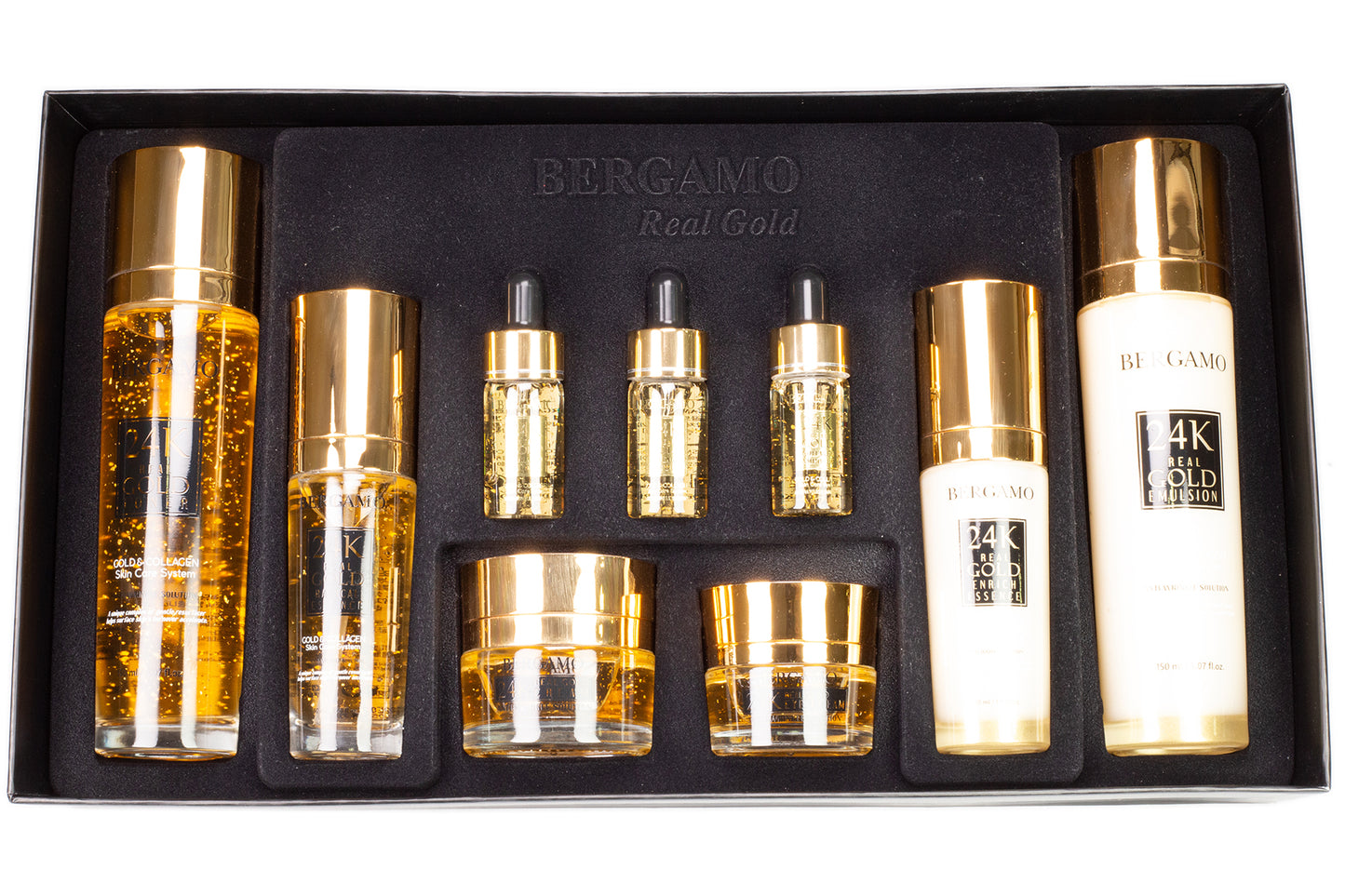 BERGAMO 24K REAL GOLD Set de cuidado de la piel antienvejecimiento