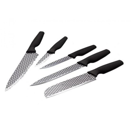 Set de 5 piezas de cuchillos, en negro