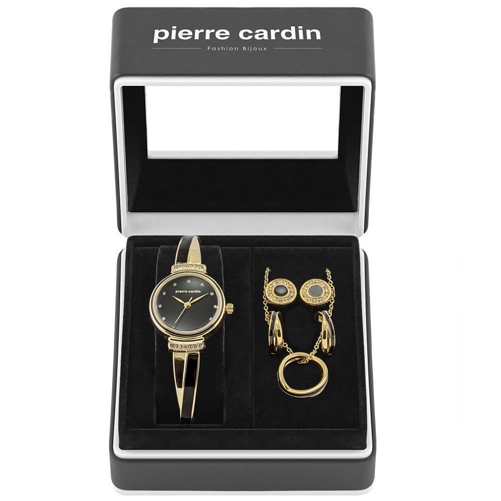 Conjunto de Aleación Bañado en Oro con Esmalte y Cristal Emporia® Blanco (Collar +Pendientes +Colgante ) 6 