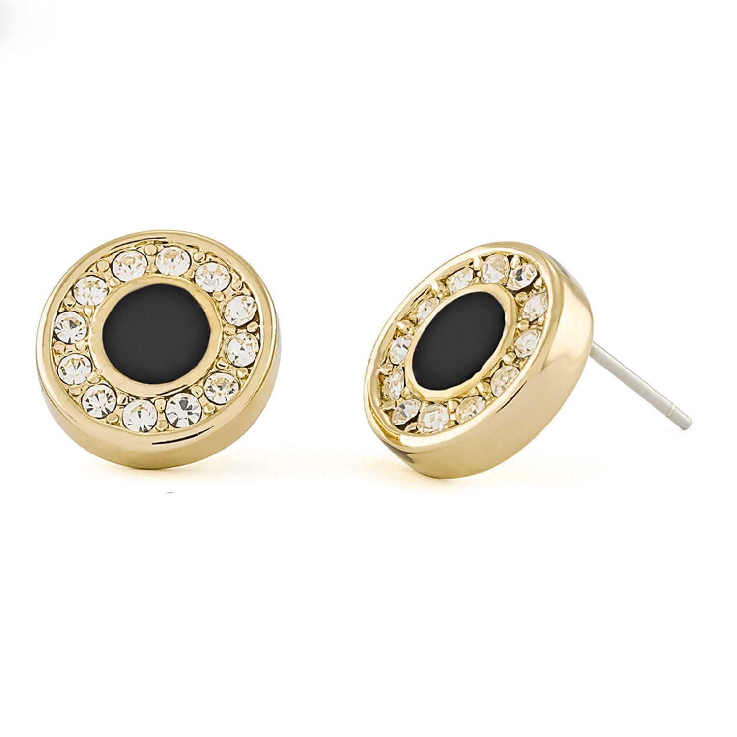 Conjunto de Aleación Bañado en Oro con Esmalte y Cristal Emporia® Blanco (Collar +Pendientes +Colgante ) 4 