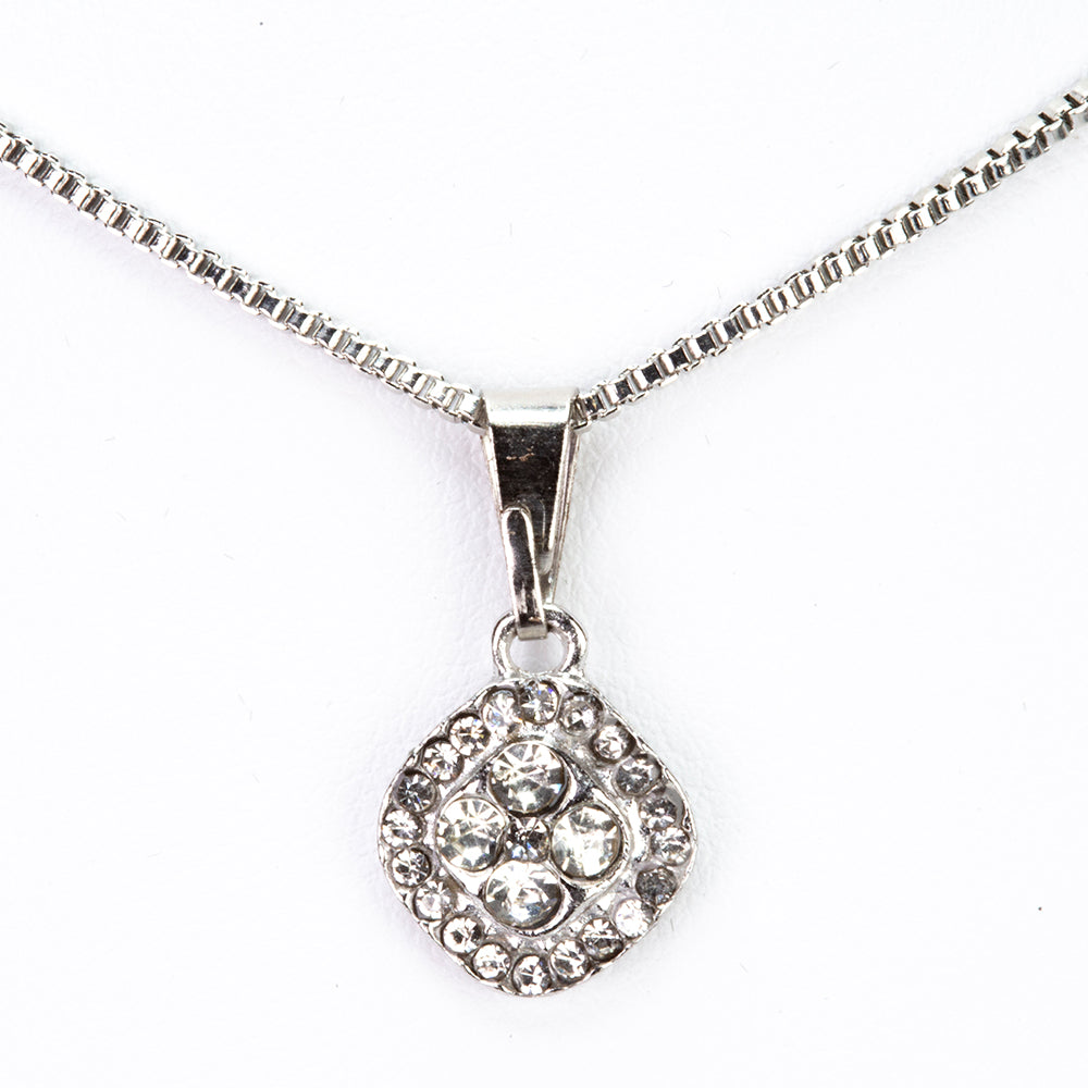 Reloj de Aleación Bañado en Oro con Cristal Emporia® Blanco (Collar +Pendientes +Pulsera +Colgante ) 9 