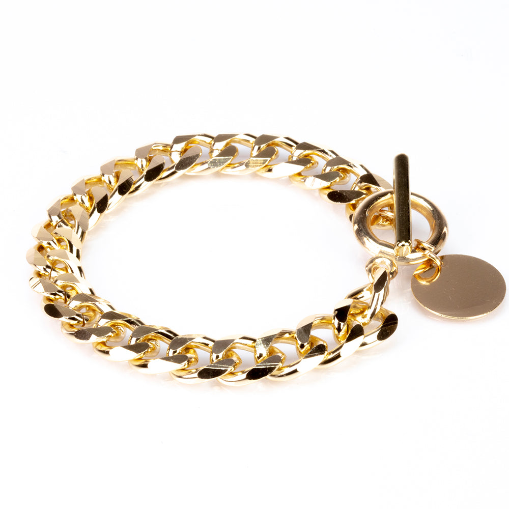 Reloj de Aleación Bañado en Oro con Cristal Emporia® Blanco (Collar +Pendientes +Pulsera +Colgante )