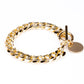 Reloj de Aleación Bañado en Oro con Cristal Emporia® Blanco (Collar +Pendientes +Pulsera +Colgante )