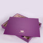 "Vintage Lavender Velvet" Stackable Velvet Jewellery Box with LID by Emporia, size:38*31*4.5