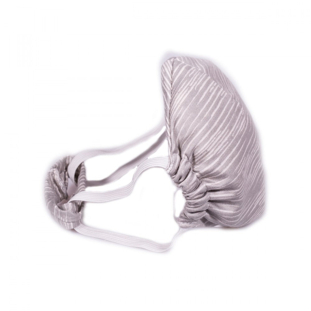 Textile Mask S size, silver-white