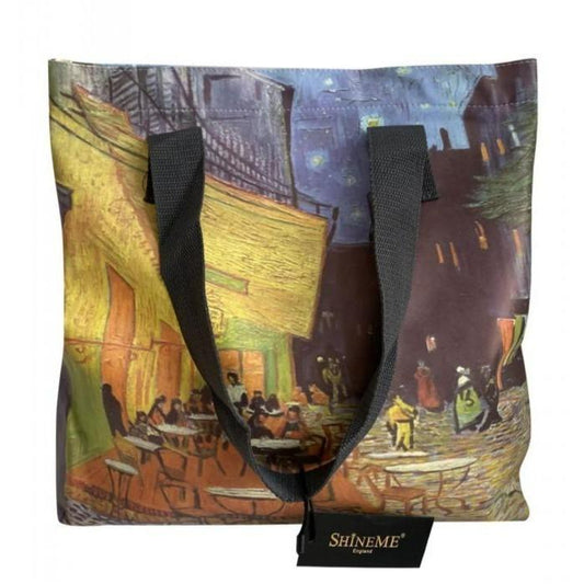 Bolso de viaje, Van Gogh - Terraza de noche estampada
