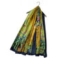 Pañuelo 100% Seda, 90 cm x 180 cm, Klimt Jardín de flores pintado al óleo