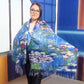 Bufanda de lana, 70 cm x 180 cm, Monet-Water Lilies Painting