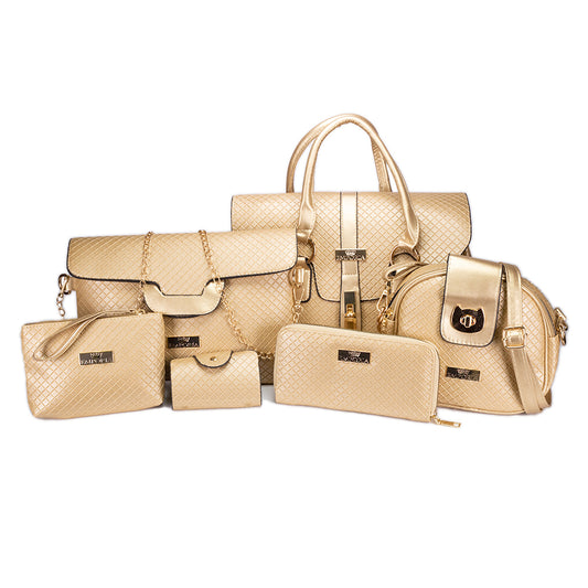 Emporia set de 6 bolsos, color: dorado