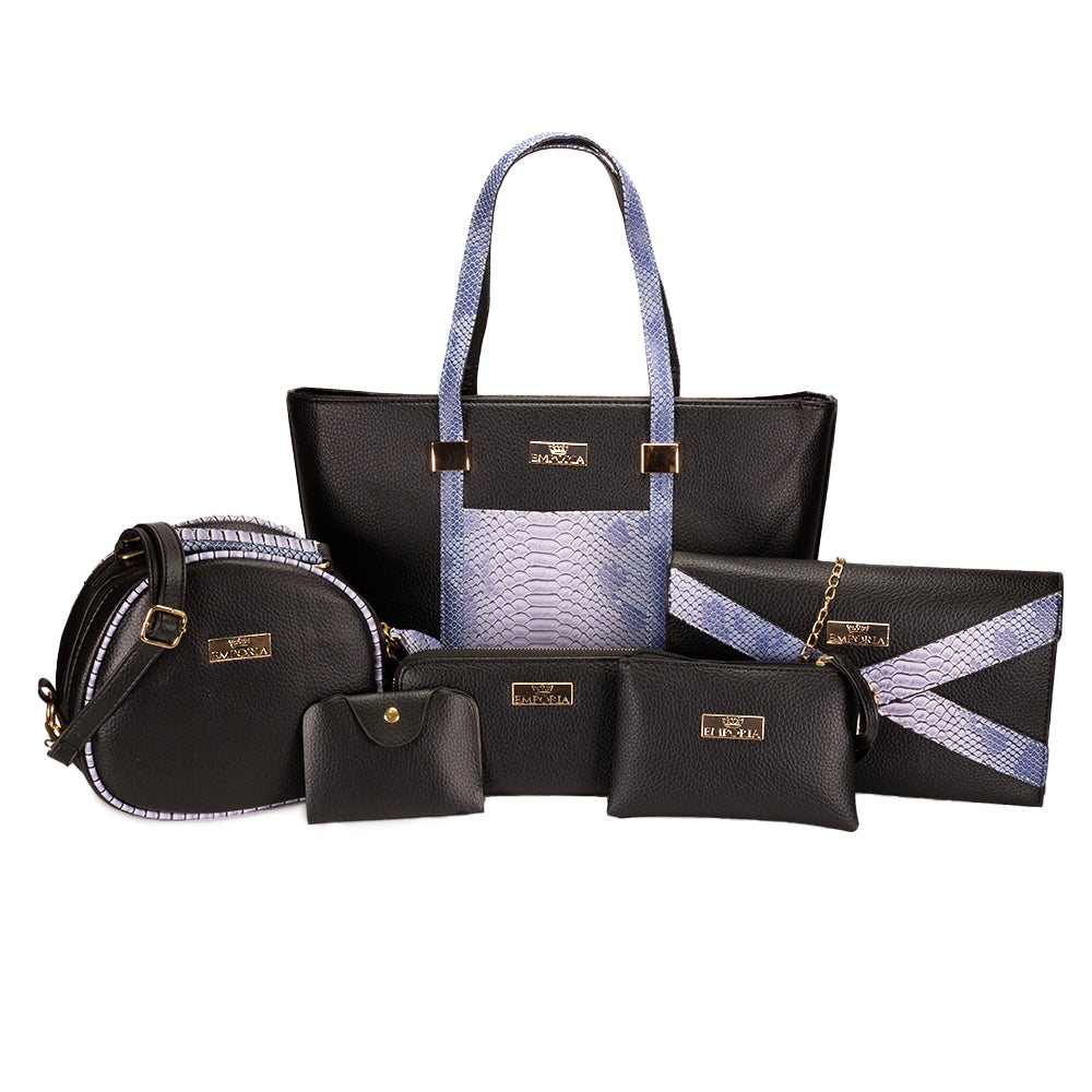 Emporia set de 6 bolsos, negro 1 