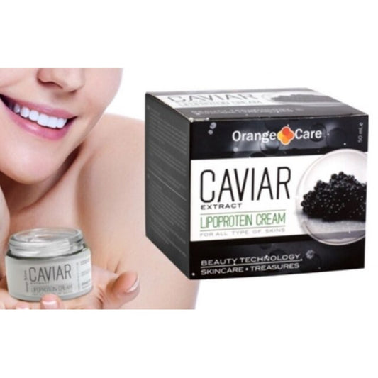 Crema hidratante y reafirmante con extracto de caviar para todos los tipos de piel, 50 ml