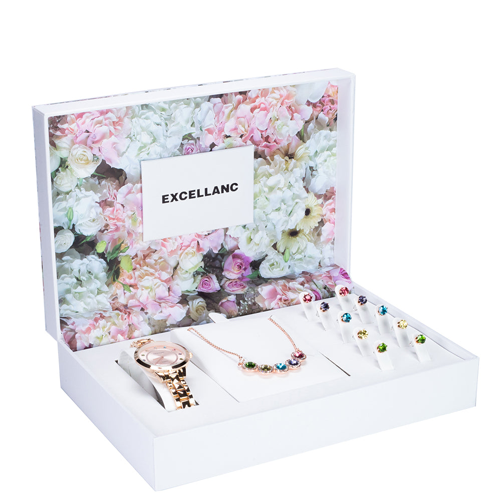 Conjunto Aleación con Cristal Emporia® Multicolor