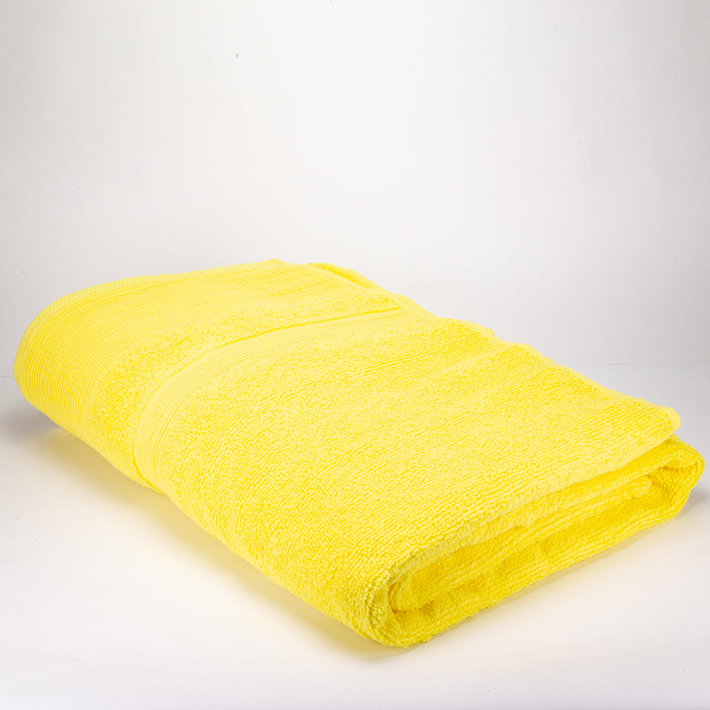 3+3+1 Regalo Juego de 3 piezas de Toallas 100% Microalgodón, 500 GSM, Amarillo 9 