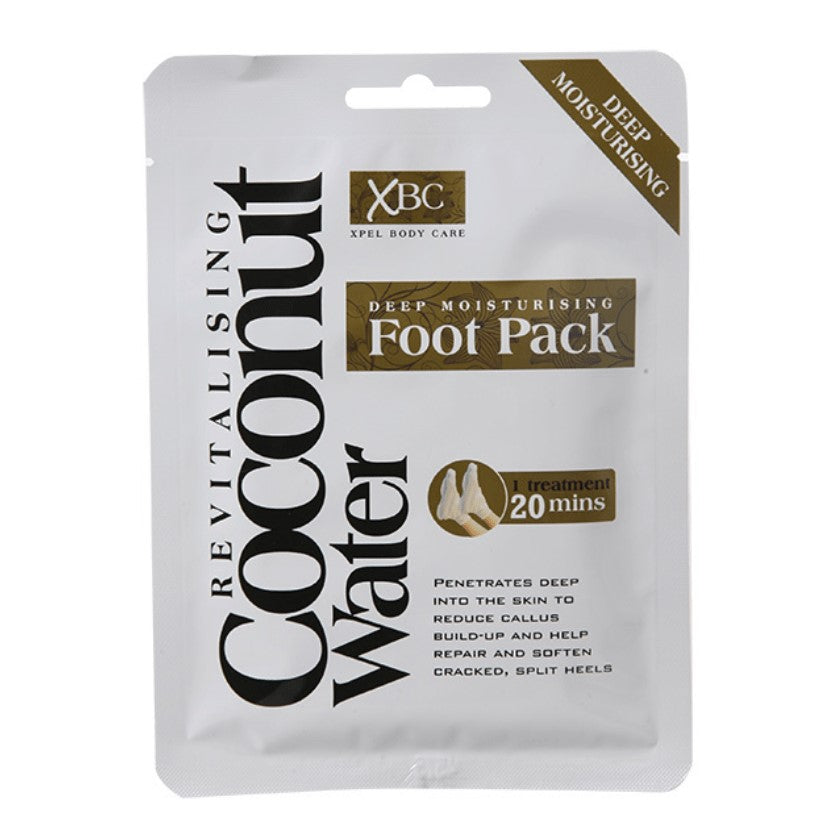 Mascarilla suavizante e hidratante para pies con extracto de leche de coco 1 