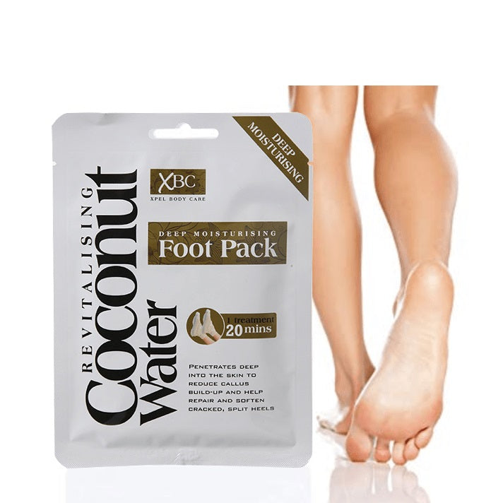 Mascarilla suavizante e hidratante para pies con extracto de leche de coco 2 