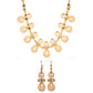 Conjunto de Aleación Bañado en Oro con Cristal Emporia® Blanco