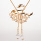 Conjunto de Aleación Bañado en Oro con Cristal Emporia® Champagne