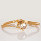 Conjunto de Aleación Bañado en Oro con Cristal Emporia® Champagne