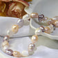Conjunto de Plata con Perla de agua dulce multicolor barroca