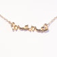 Conjunto de Aleación Bañado en Oro con Cristal Emporia® Blanco ( Collar +Pulsera )