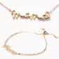 Conjunto de Aleación Bañado en Oro con Cristal Emporia® Blanco ( Collar +Pulsera )