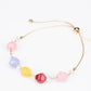 Conjunto de Aleación Bañado en Oro con Turmalina ( Collar +Pendientes +Pulsera )