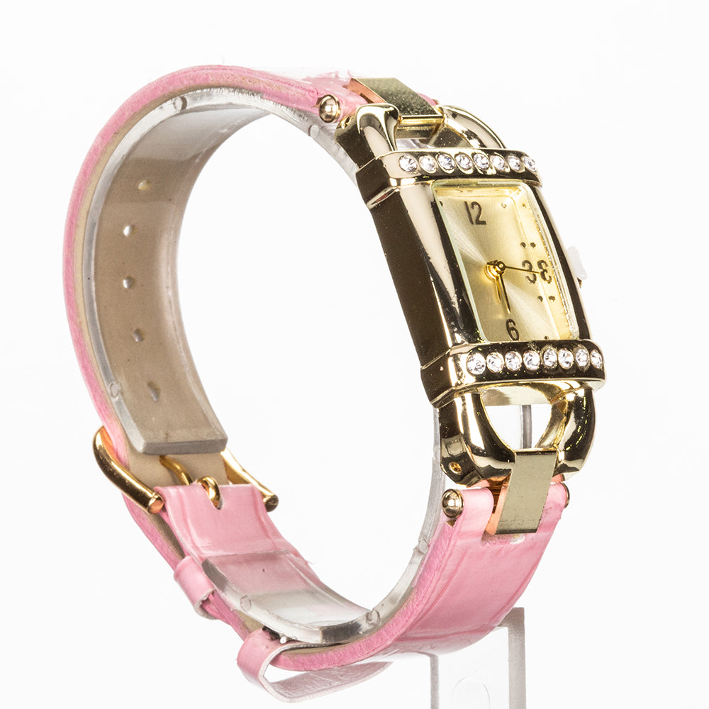 Conjunto de Aleación Bañado en Oro con Cristal Emporia® Blanco 7 
